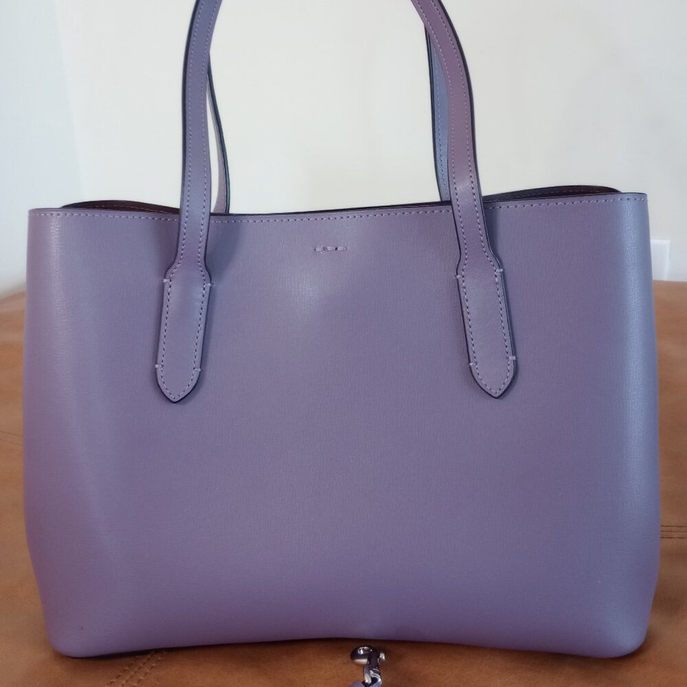 Coach Pebble Leather Avenue Carryall Dusty Lavender